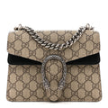 GG Supreme Monogram Mini Dionysus Shoulder Bag Black
