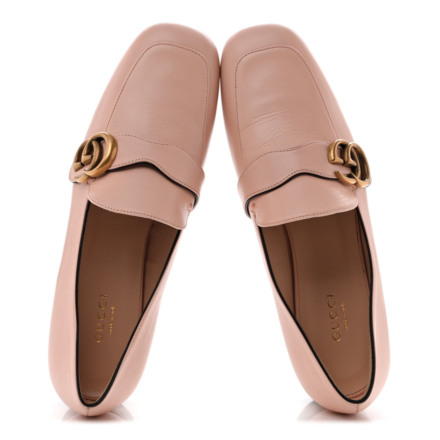 Malaga Kid Womens GG Marmont Loafers 38.5 Perfect Pink