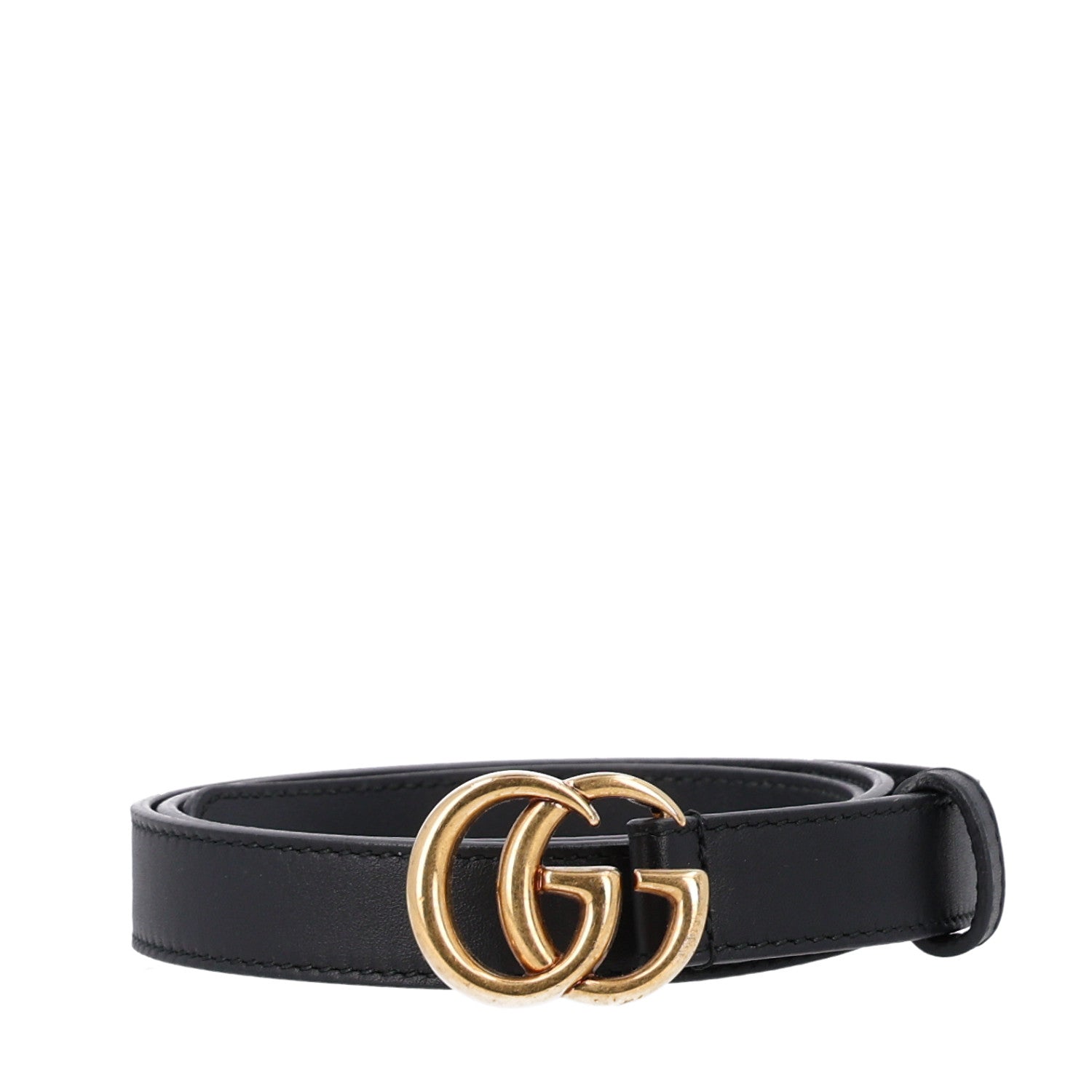Calfskin Double G 20mm Belt 75 30 Black