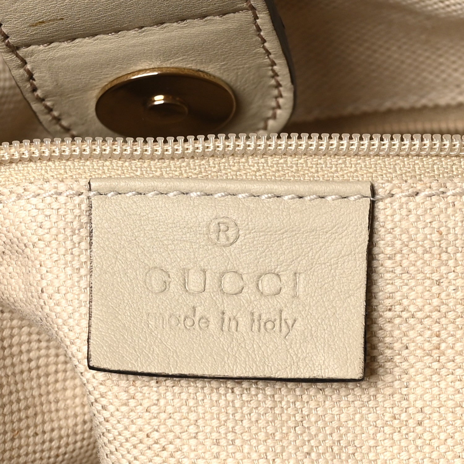 Guccissima Medium Sukey Tote Mystic White