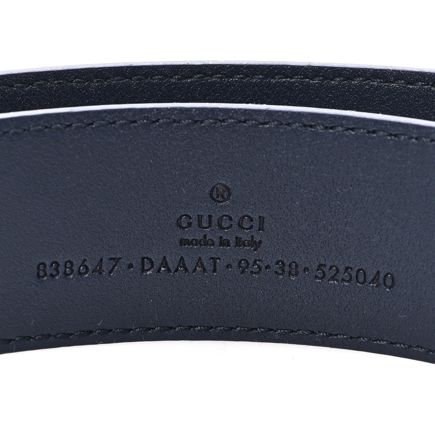 Moon Calfskin Round Plaque 35mm Belt 95 38 Navy