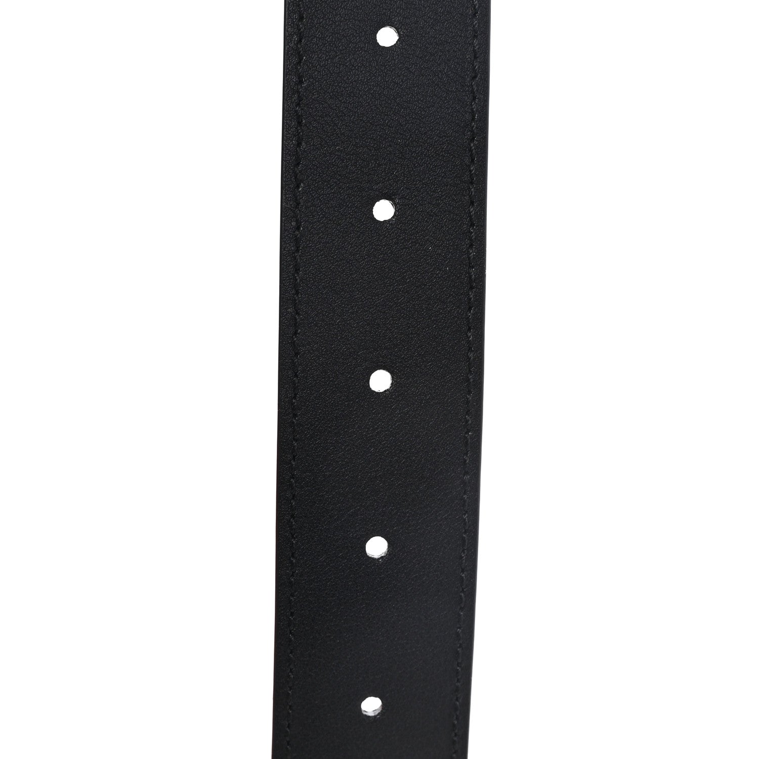 Plutone Calfskin Crystal Horsebit 30mm Belt 80 32 Black Crystal