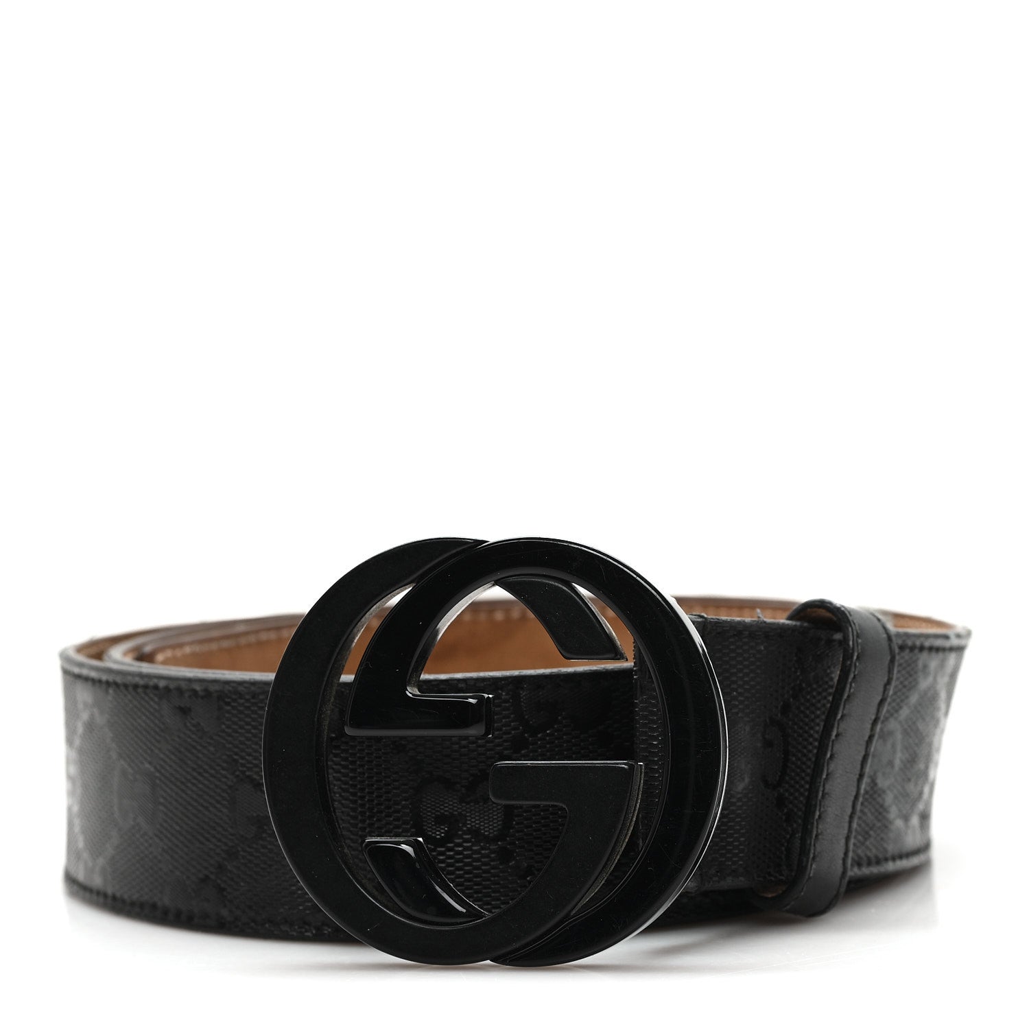 Imprime Monogram Interlocking G 105 42 Belt Black