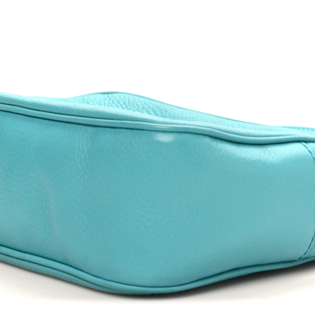 Pebbled Calfskin Small Soho Disco Bag Deep Cobalt