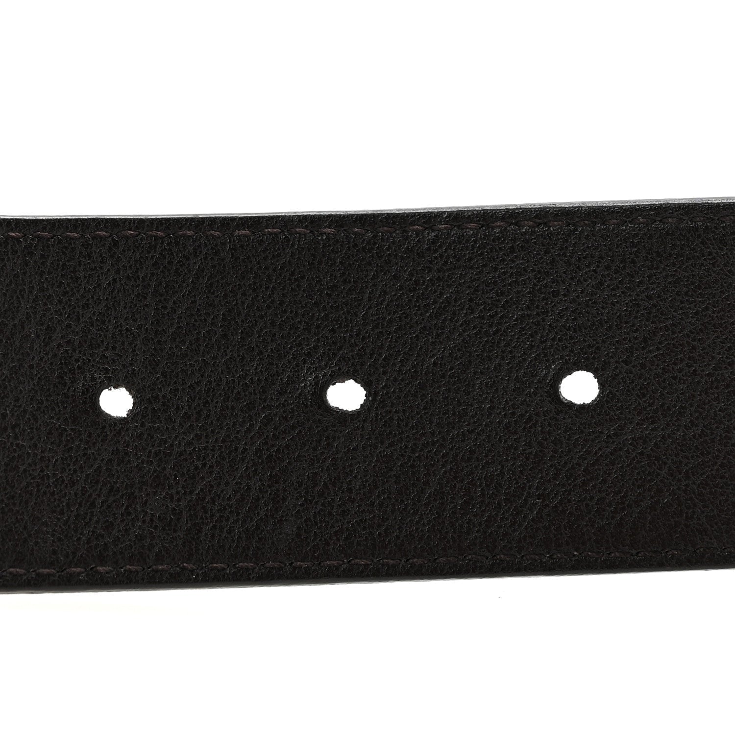 Moon Calfskin Nickel Double G 40mm Belt 85 34 Dark Cocoa