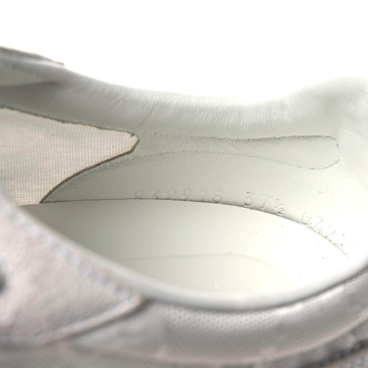 GG Suede Monogram Web Re-Motion Sneakers 37.5 White