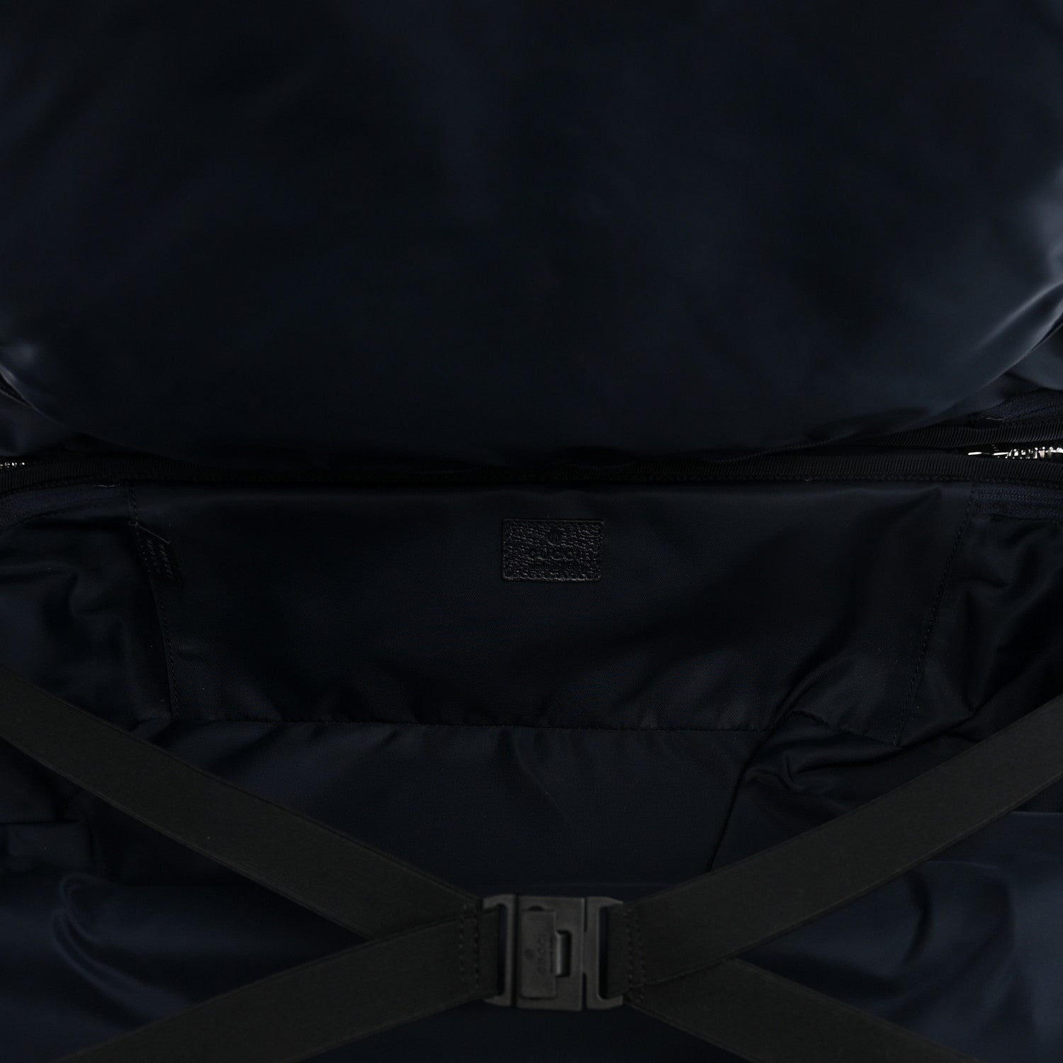 GG Supreme Monogram Textured Dollar Calfskin Web Small Savoy Cabin Trolley Beige Blue