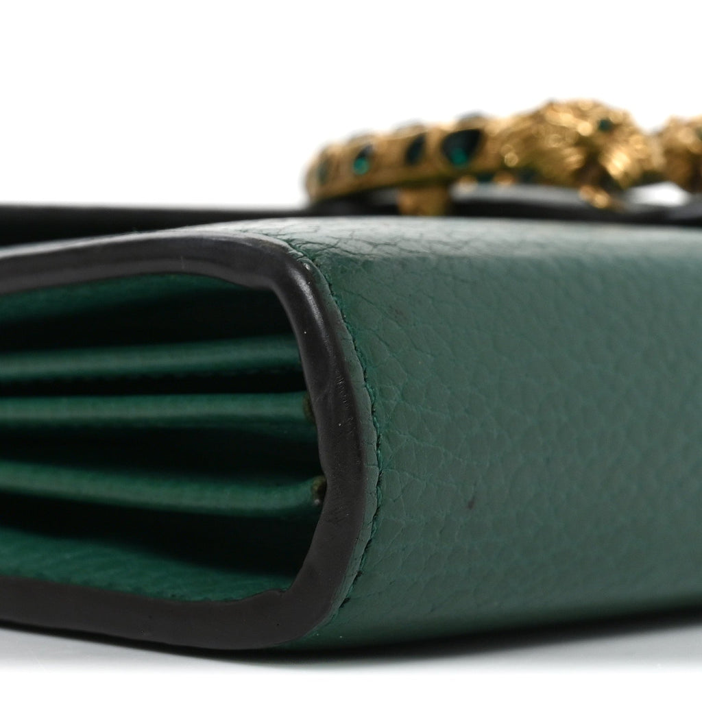 Calfskin Mini Dionysus Chain Wallet Emerald