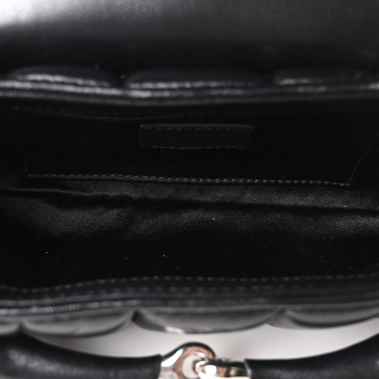 Nappa Vertical Matelasse Small Maxi Horsebit Chain Shoulder Bag Black