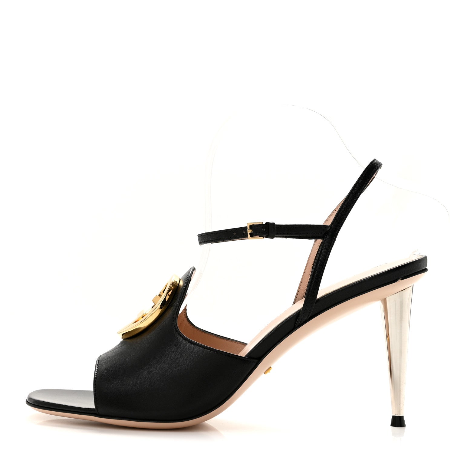 Malaga Kid Blondie 85mm Slingback Sandals 39.5 Black