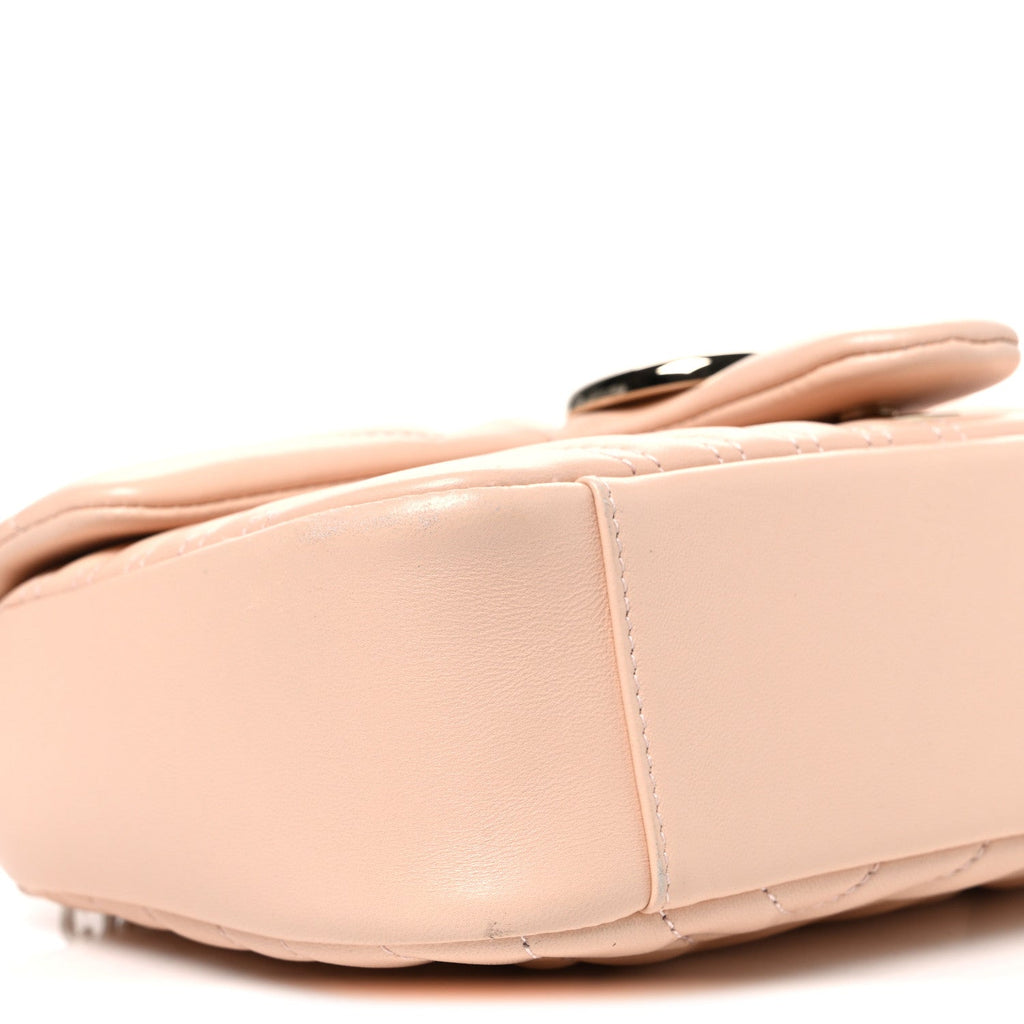 Lambskin Matelasse Medium GG Marmont Shoulder Bag Light Pink
