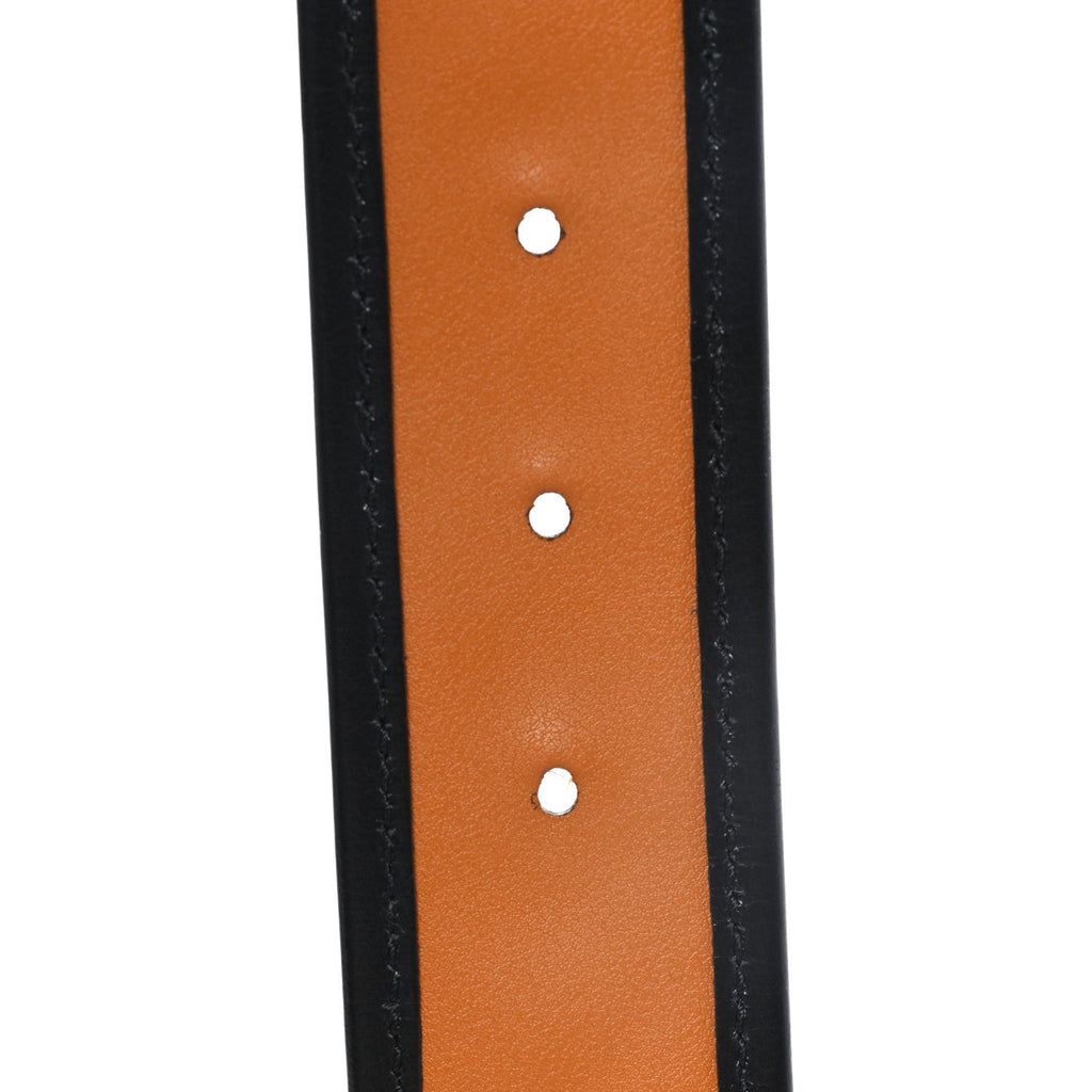 Azalea Calfskin Matelasse Diagonal Torchon Double G 40mm Belt 85 34 Cognac Black