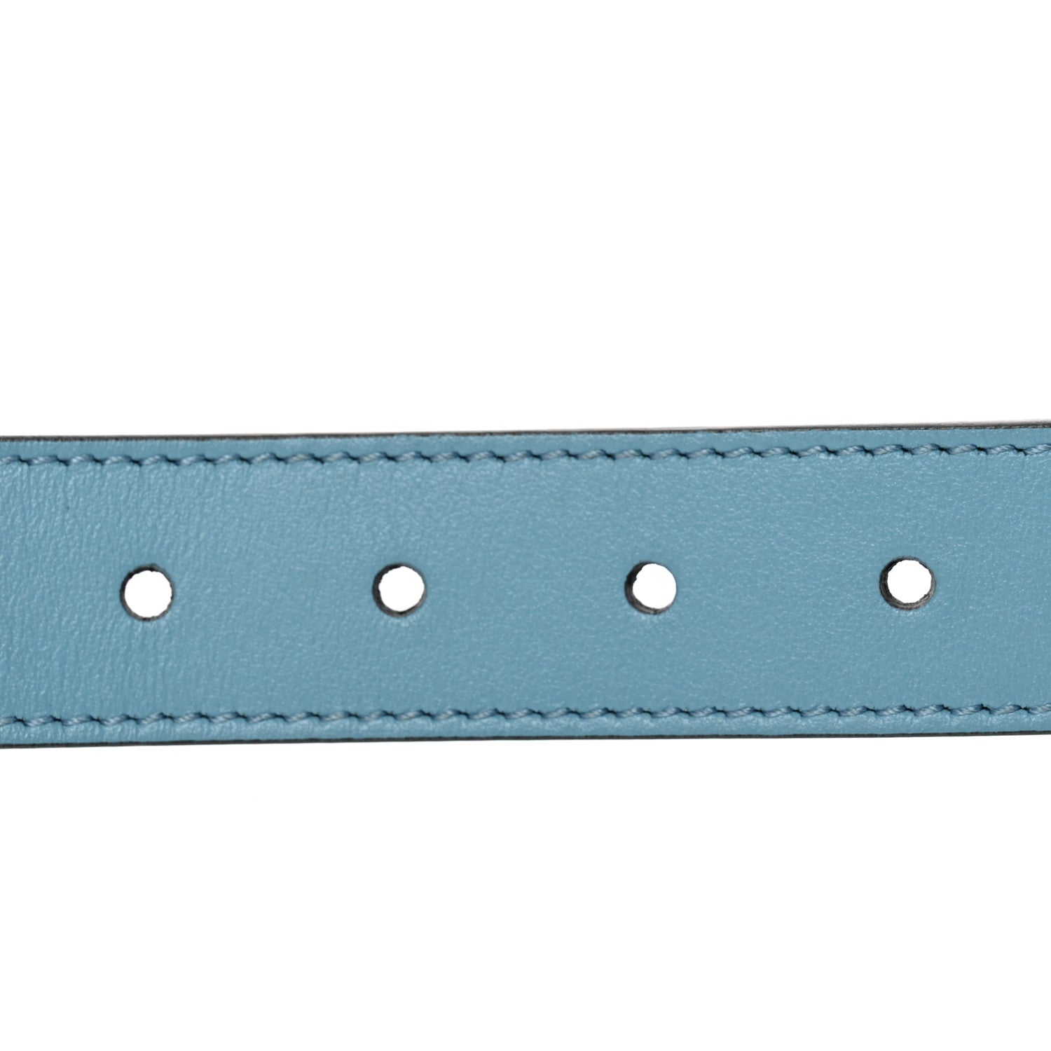 Calfskin Kids Double G Belt L Blue