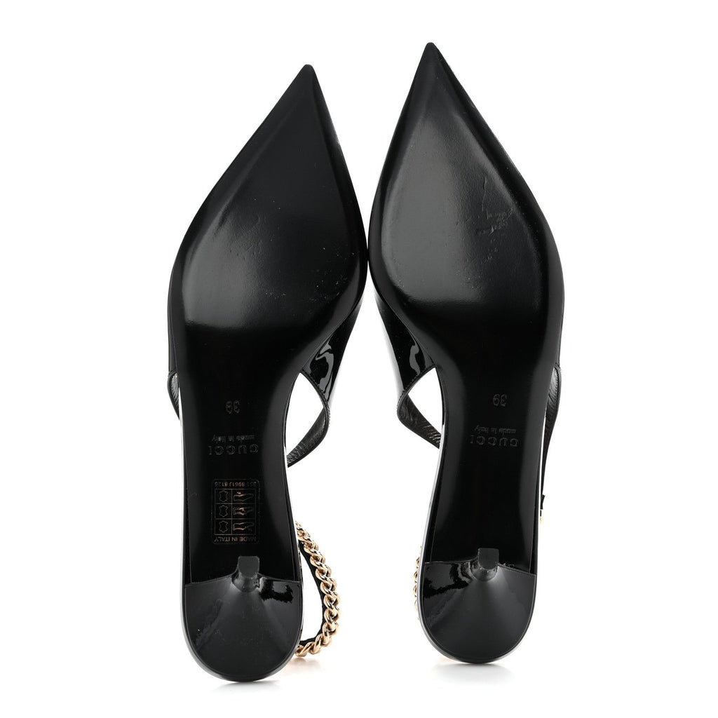 Patent Signoria 35mm Slingback Pumps 39 Black