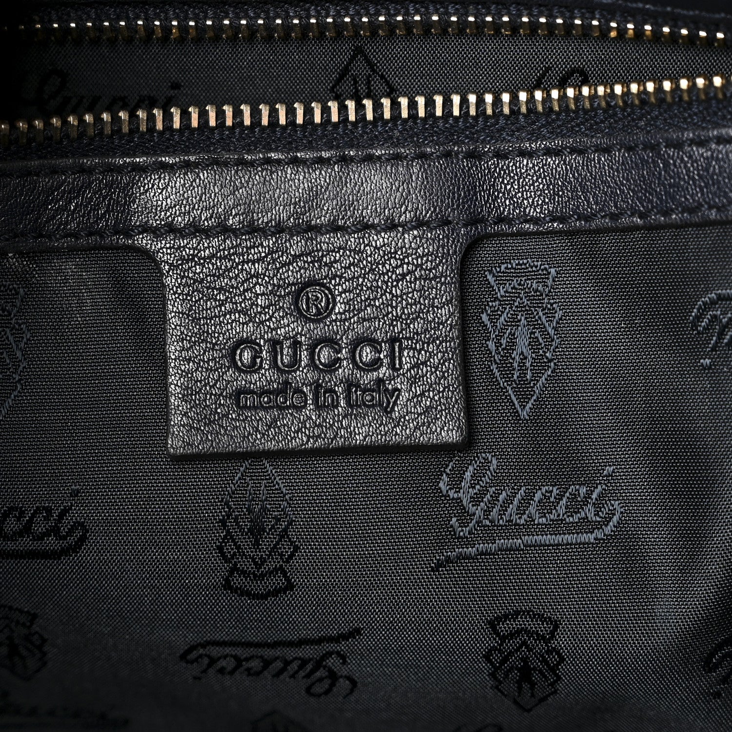 Crystal Monogram Hysteria Tote Navy Blue