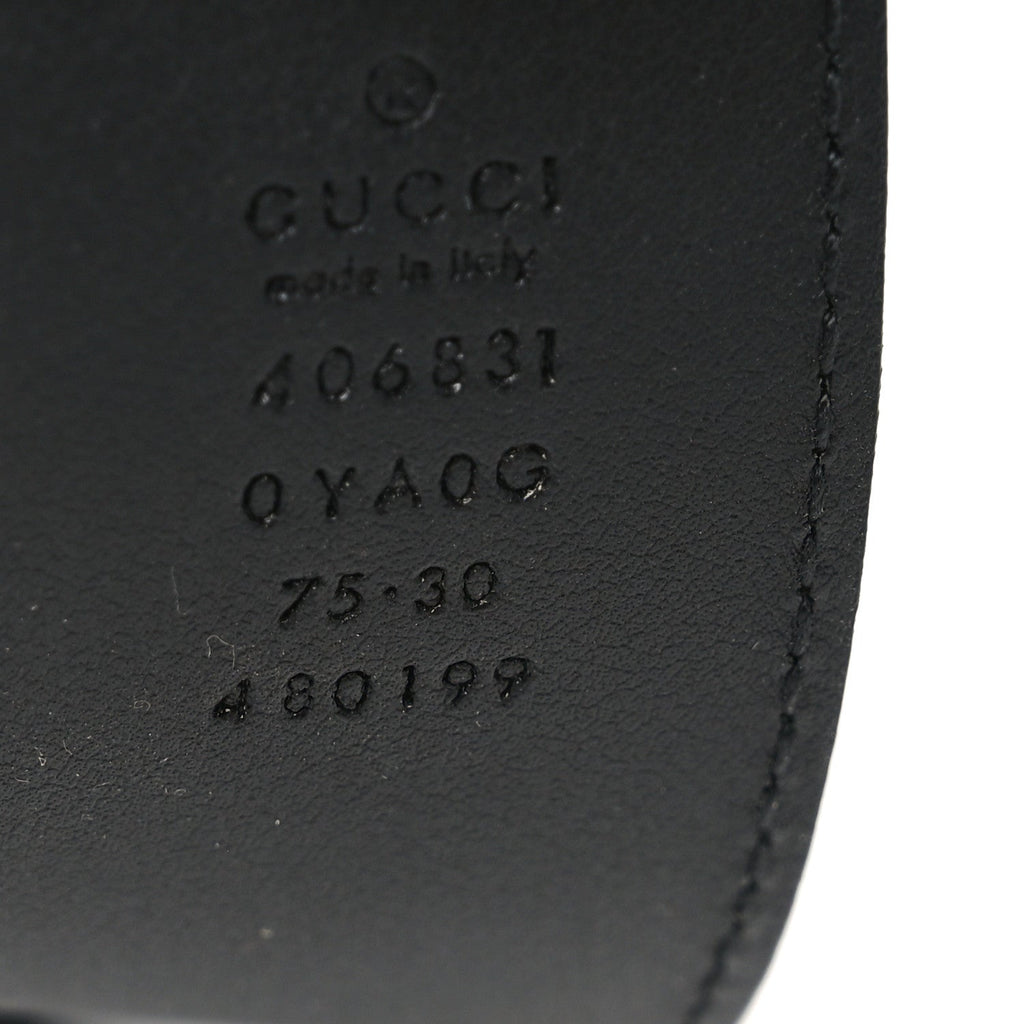 Calfskin Double G 40mm Belt 75 30 Black