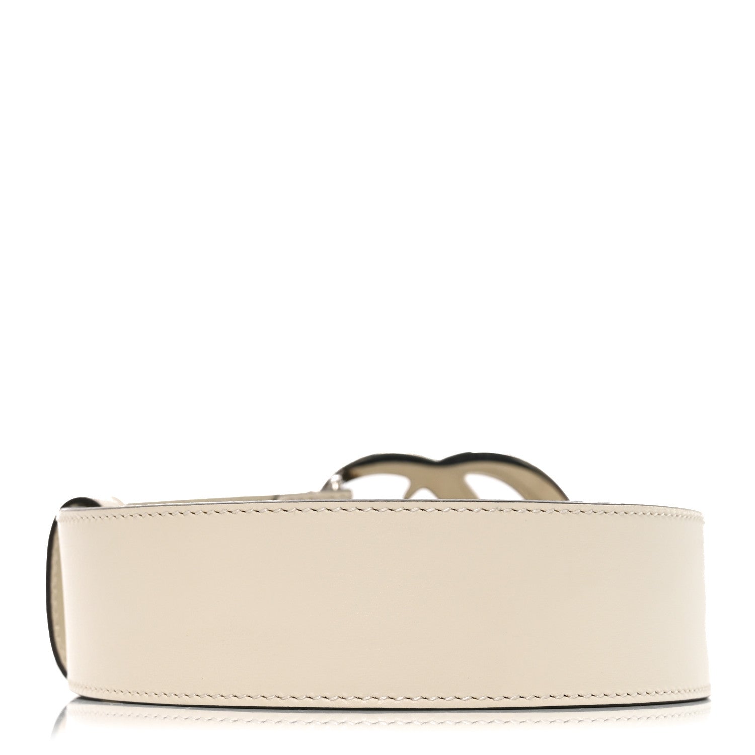 Calfskin Double G 40mm Belt 85 34 Mystic White