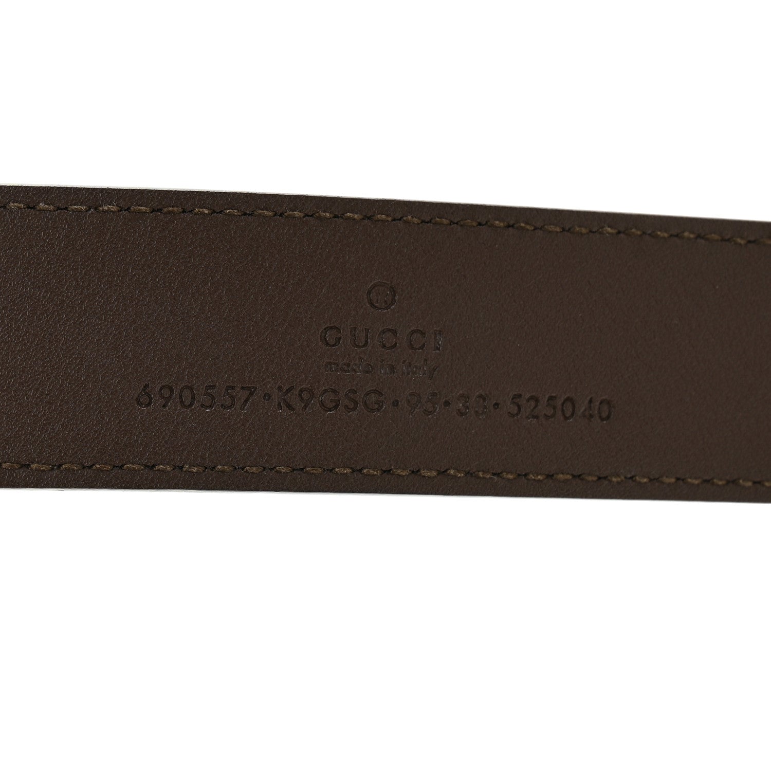 GG Supreme Monogram Textured Dollar Calfskin Blondie 30mm Belt 95 38 Beige Ebony New Acero
