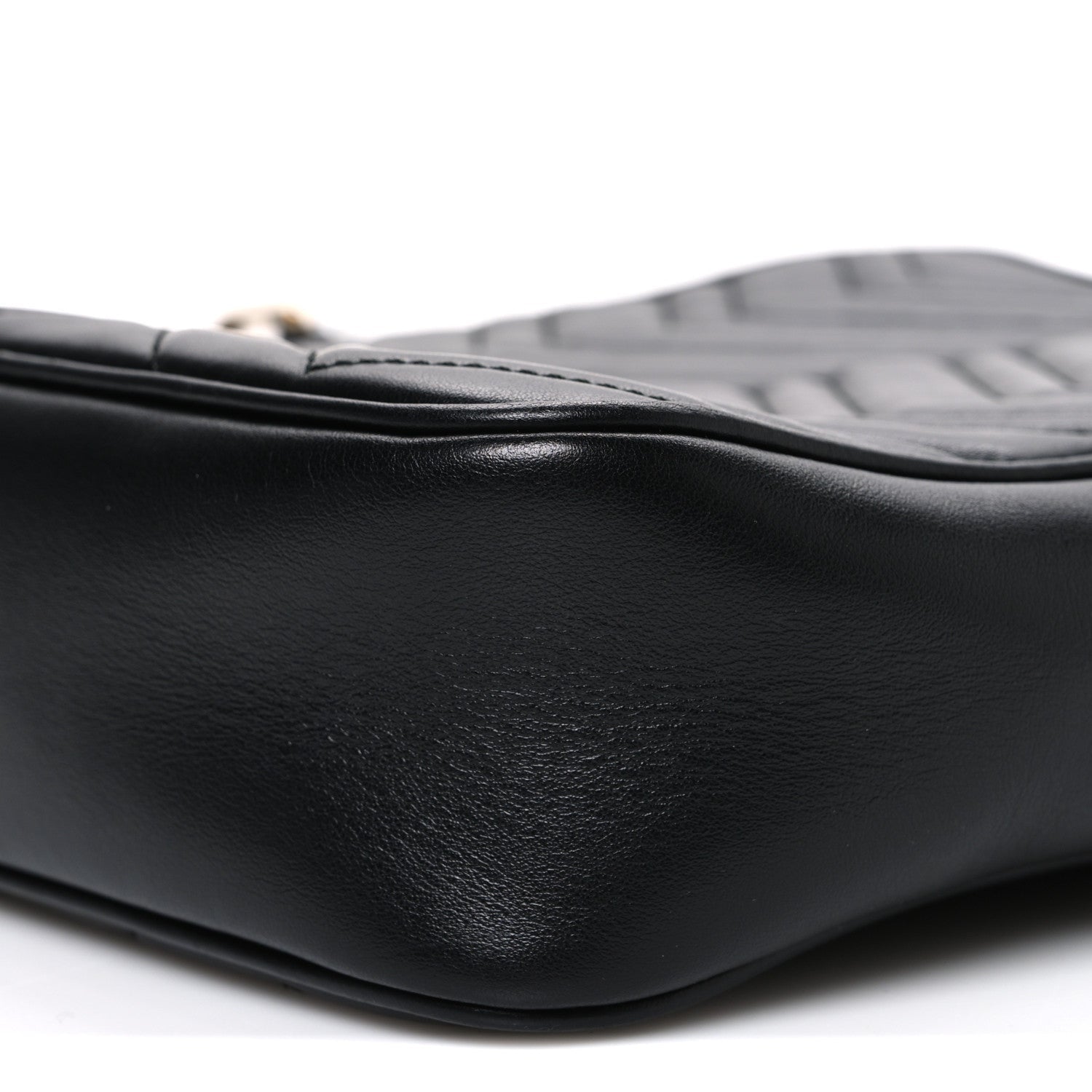 Calfskin Matelasse GG Marmont Travel Bag Black