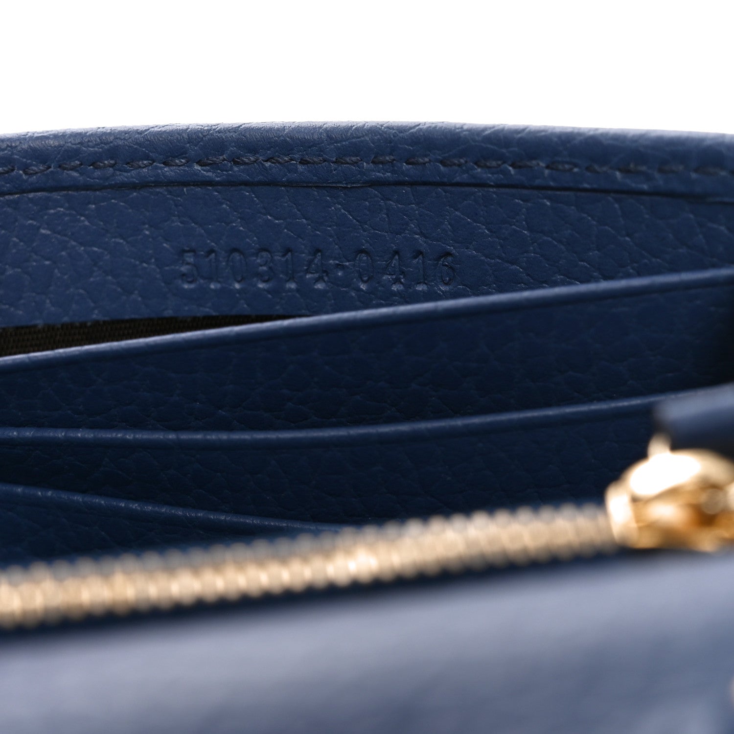 Dollar Calfskin Interlocking G Chain Wallet Caspian