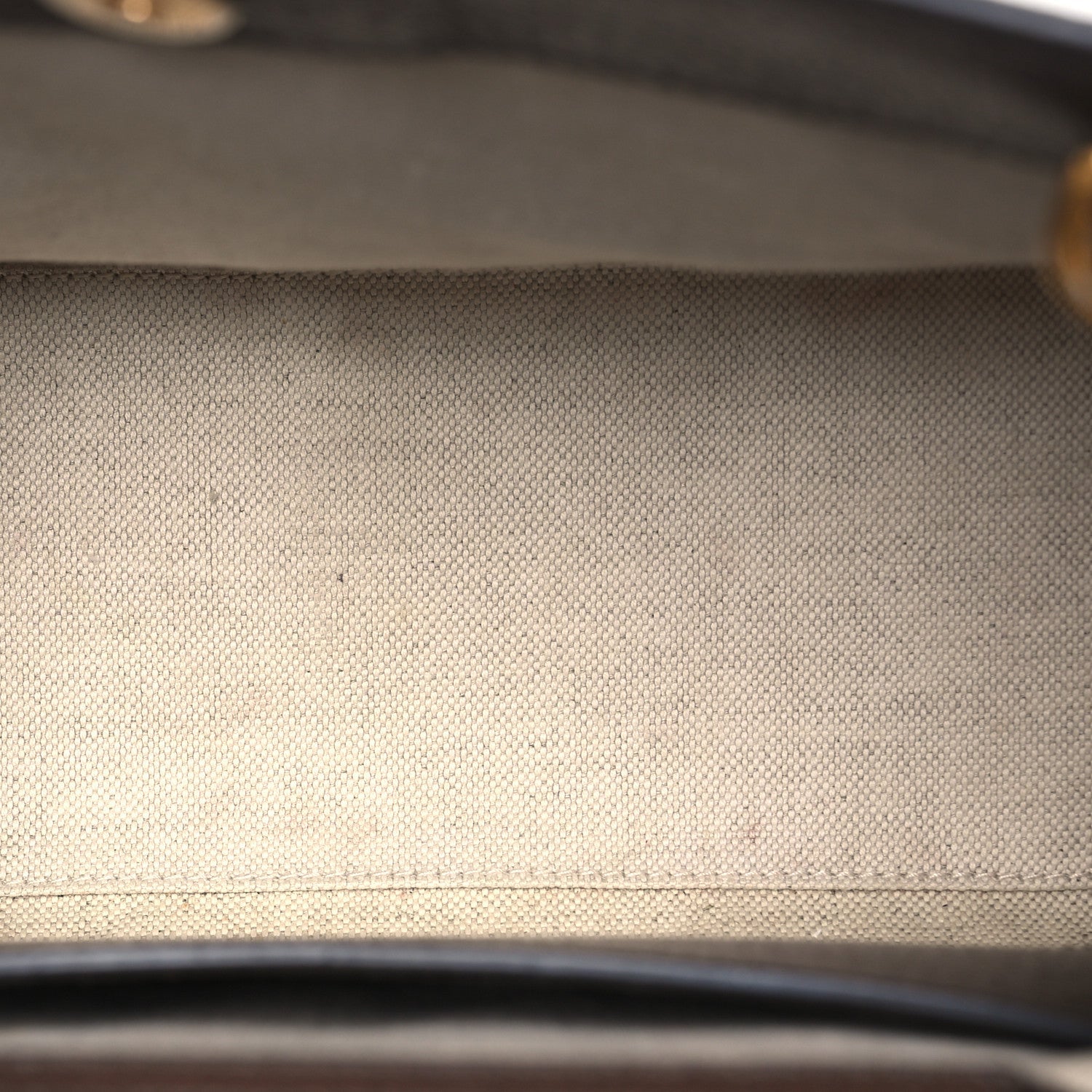 Monogram Jumbo GG Textured Dollar Calfskin Small Diana Tote Bag Camel Ebony New Acero