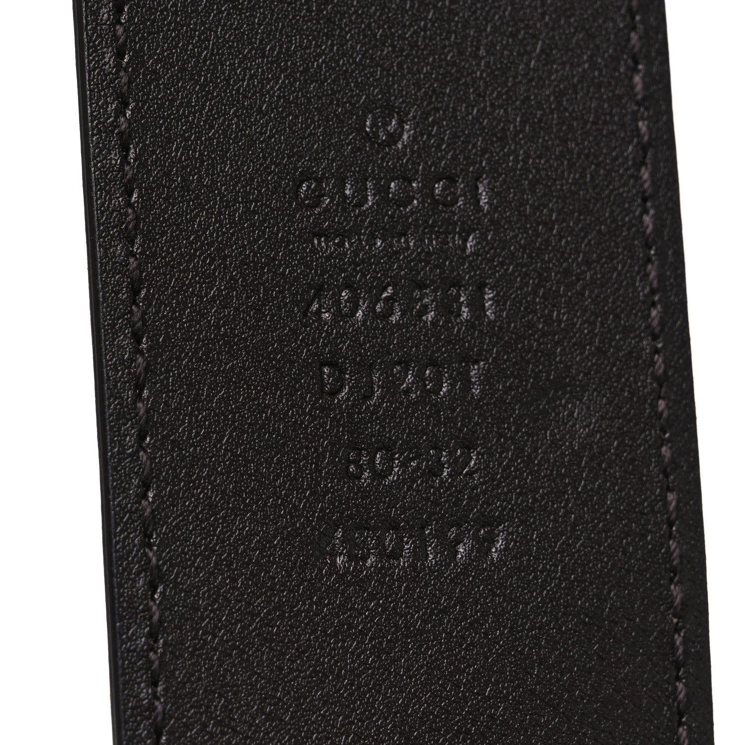 Textured Calfskin Double G 40mm Belt 80 32 Dark Cocoa