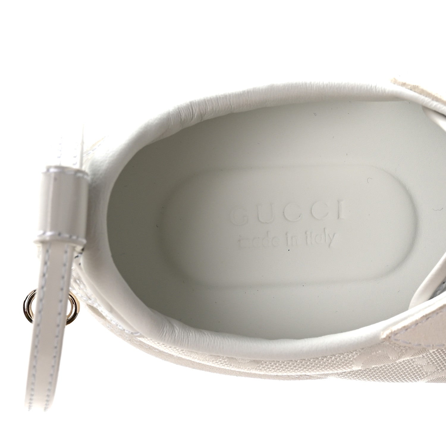 GG Suede Monogram Web Re-Motion Sneakers 37.5 White