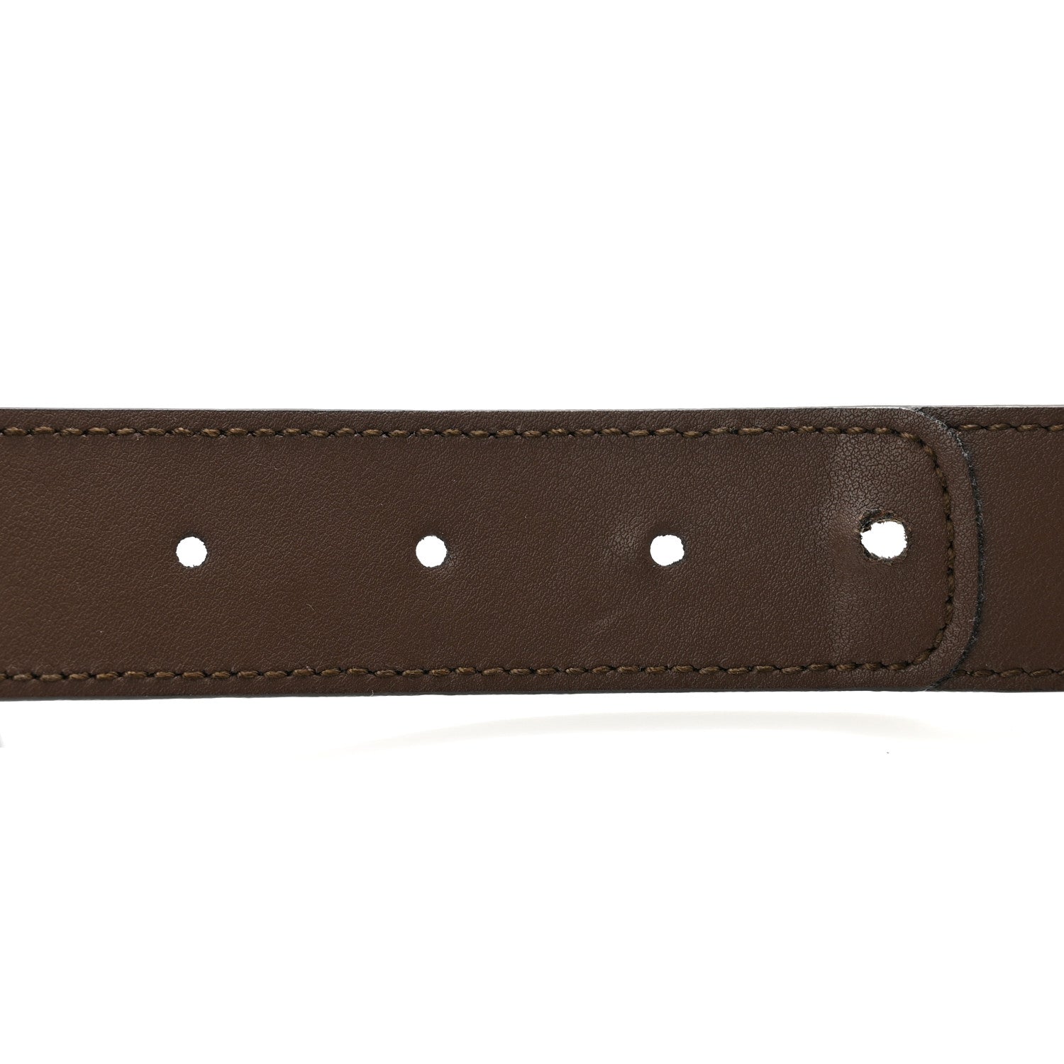 GG Supreme Monogram Matte Plutone Calfskin Double G 30mm Belt 80 32 Beige Ebony New Acero