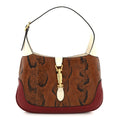 Snakeskin Calfskin Small Jackie 1961 Hobo Brown Multicolor