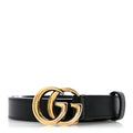 Calfskin Double G 20mm Belt 80 32 Black