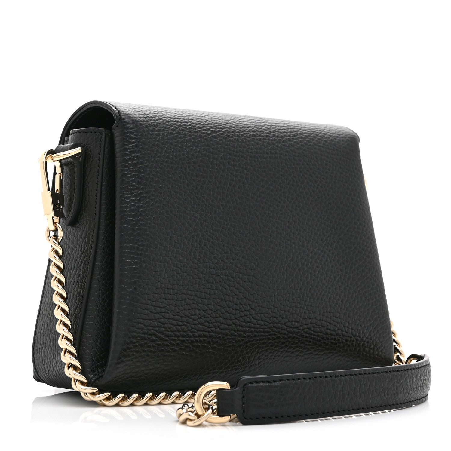 Dollar Calfskin Interlocking G Crossbody Bag Black
