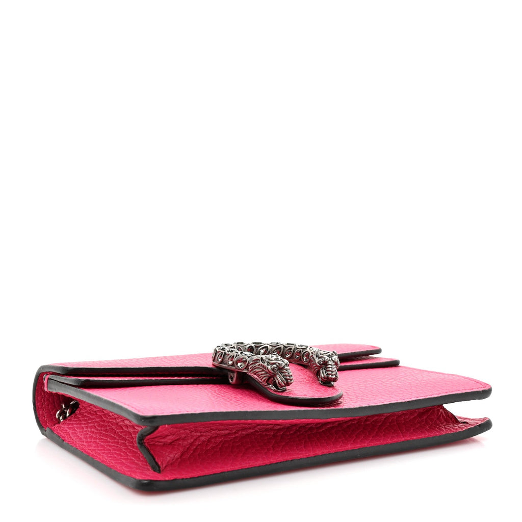 Dollar Calfskin Crystal Super Mini Dionysus Shoulder Bag Box Pink Black Diamond