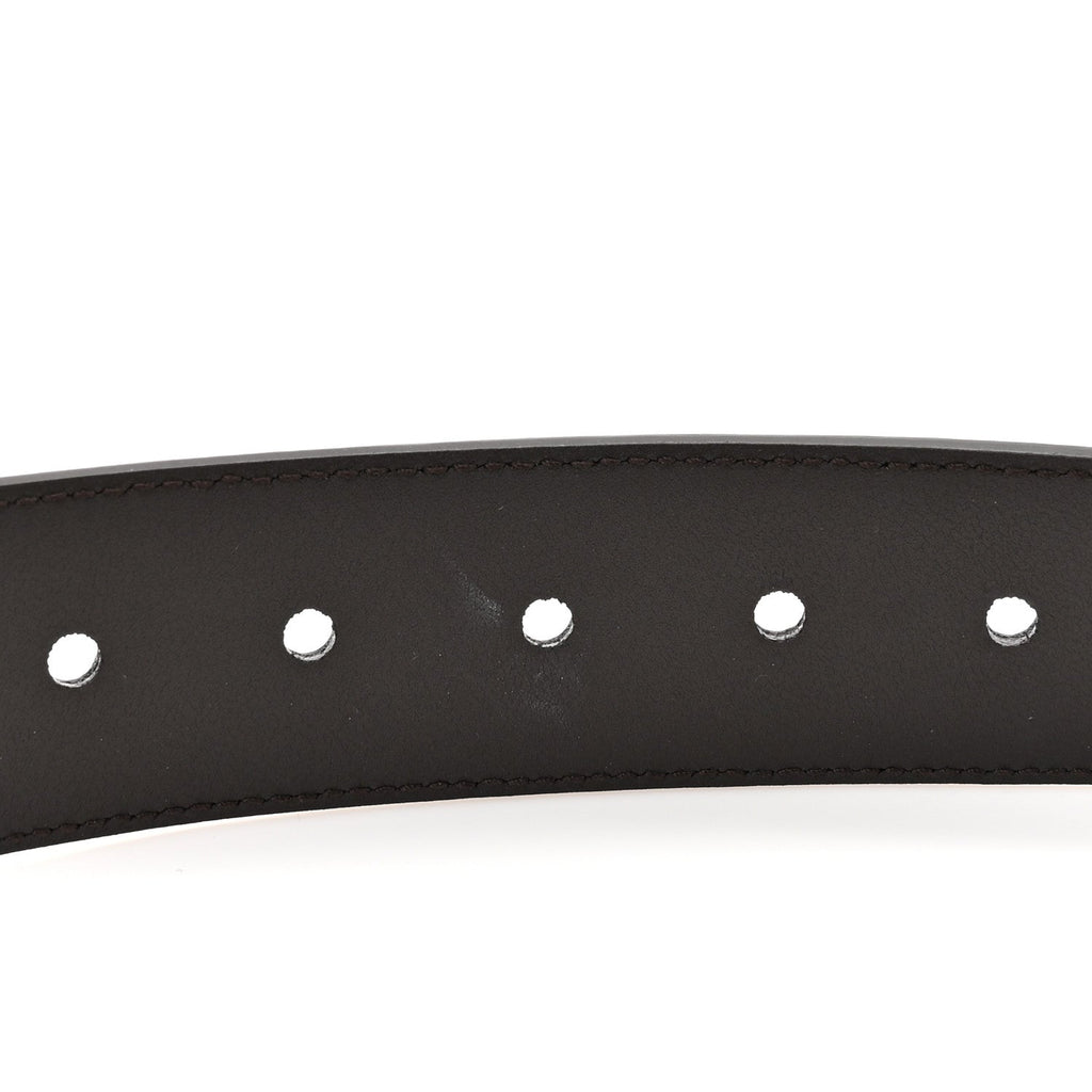 Monogram Dollar Calfskin 40mm Belt 100 40 Beige Ebony Testa Di Moro