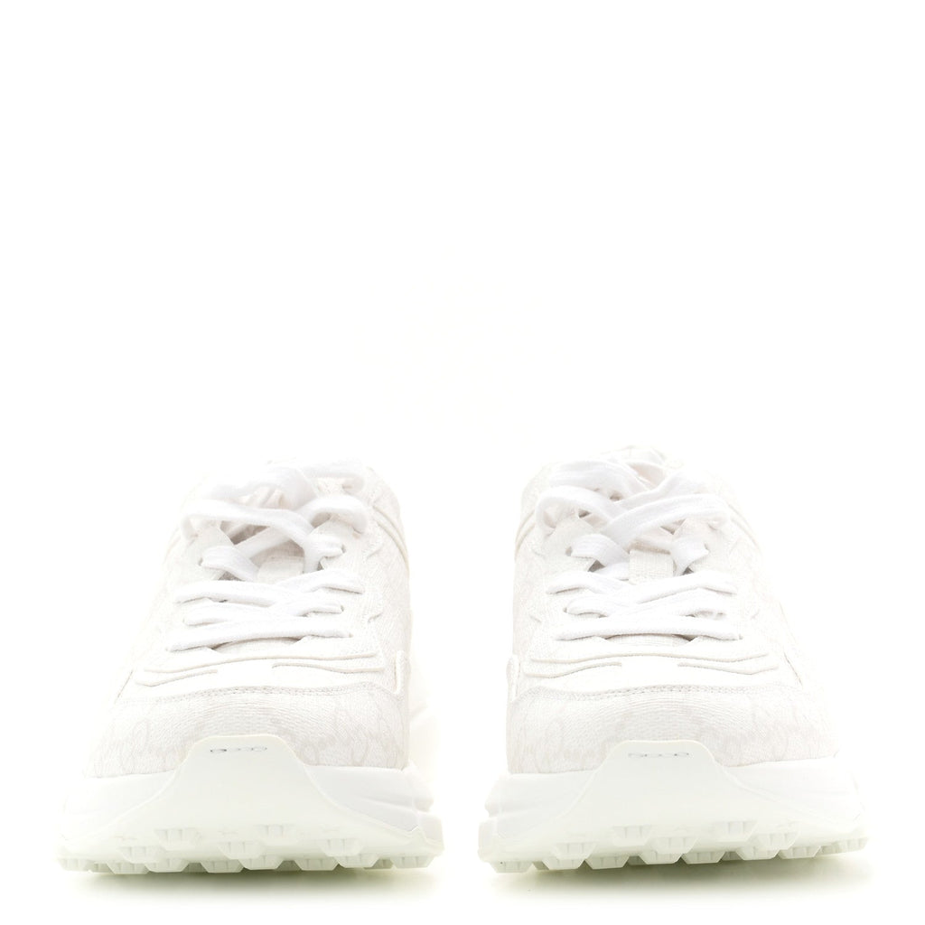 GG Supreme Monogram Womens Rhyton Sneakers 35 White
