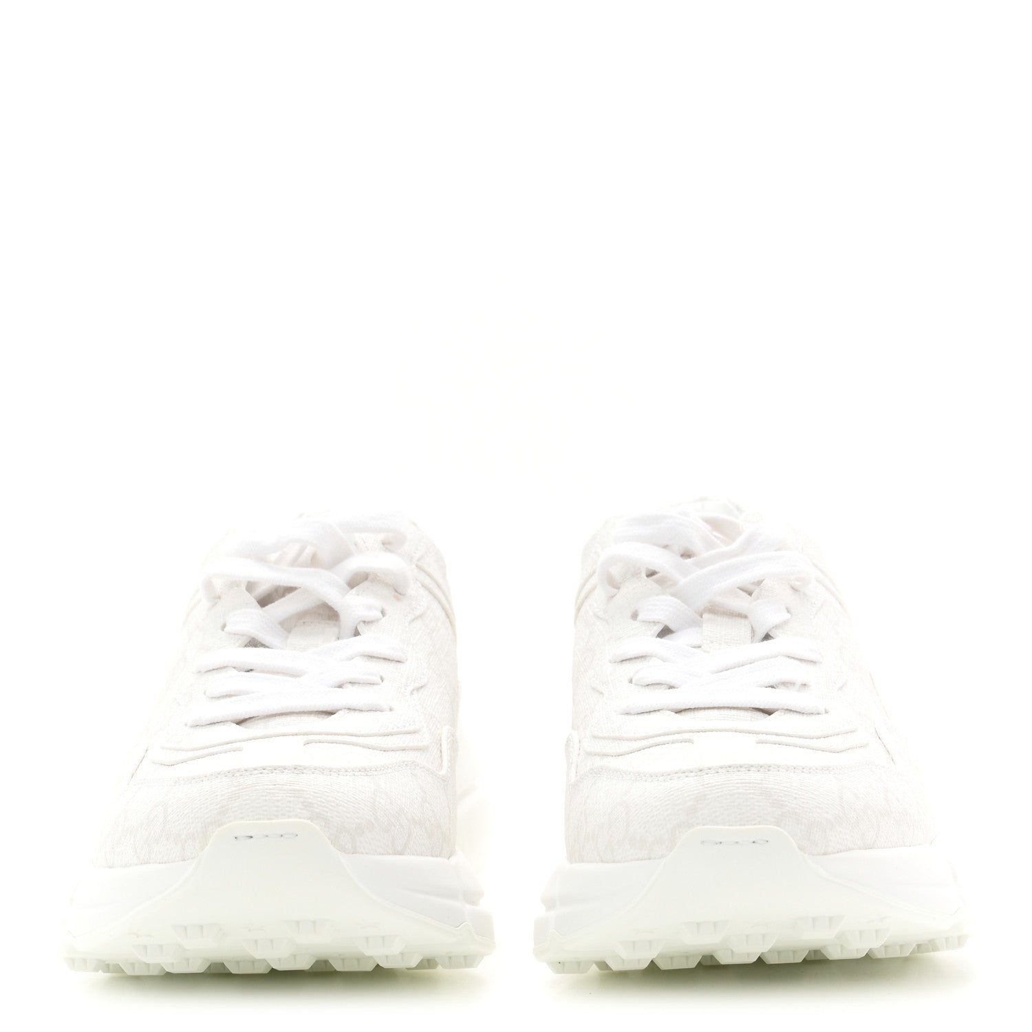 GG Supreme Monogram Womens Rhyton Sneakers 35 White