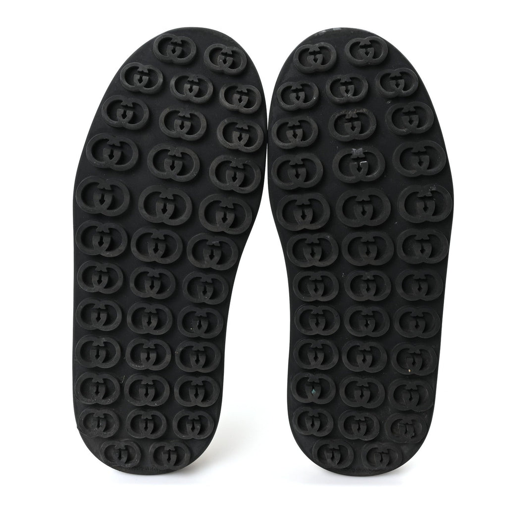 GG Monogram Jacquard Womens 1977 Tennis Platform 52mm Sneakers 36.5 Black Mystic White