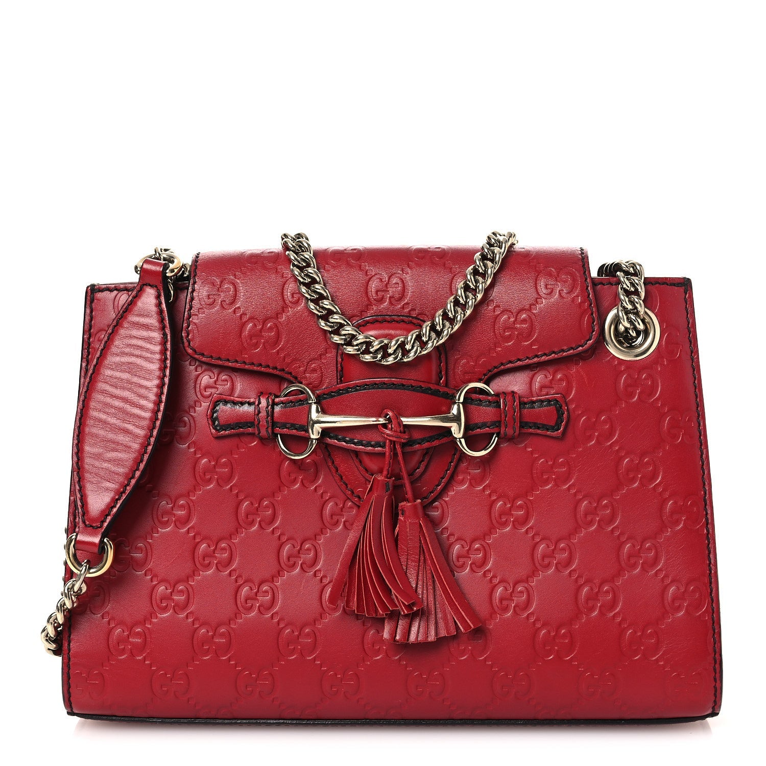 Guccissima Small Emily Shoulder Bag Red