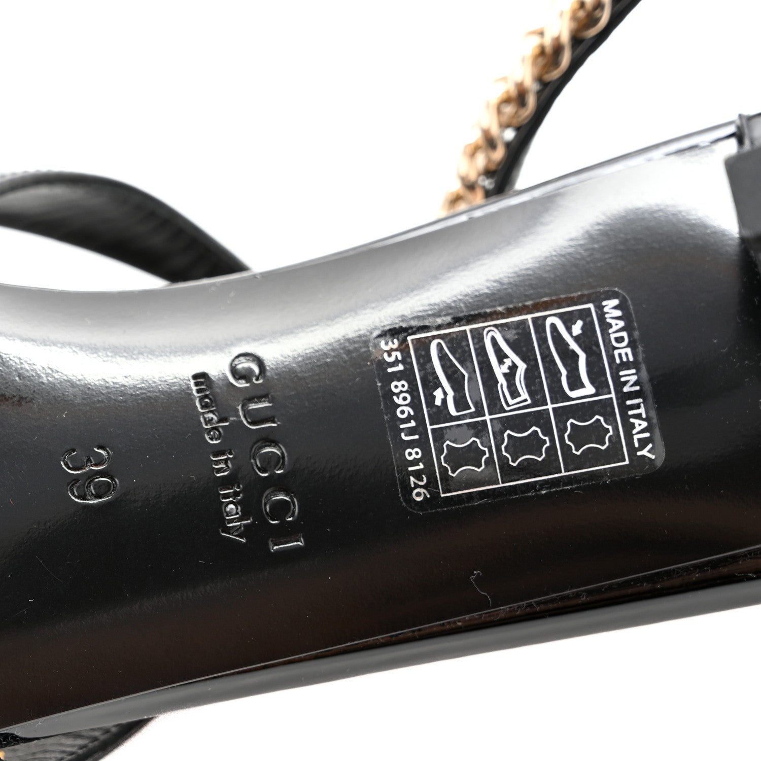 Patent Signoria 35mm Slingback Pumps 39 Black