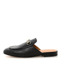Glamour Calfskin Guccissima Womens Princetown Slippers 39 Black