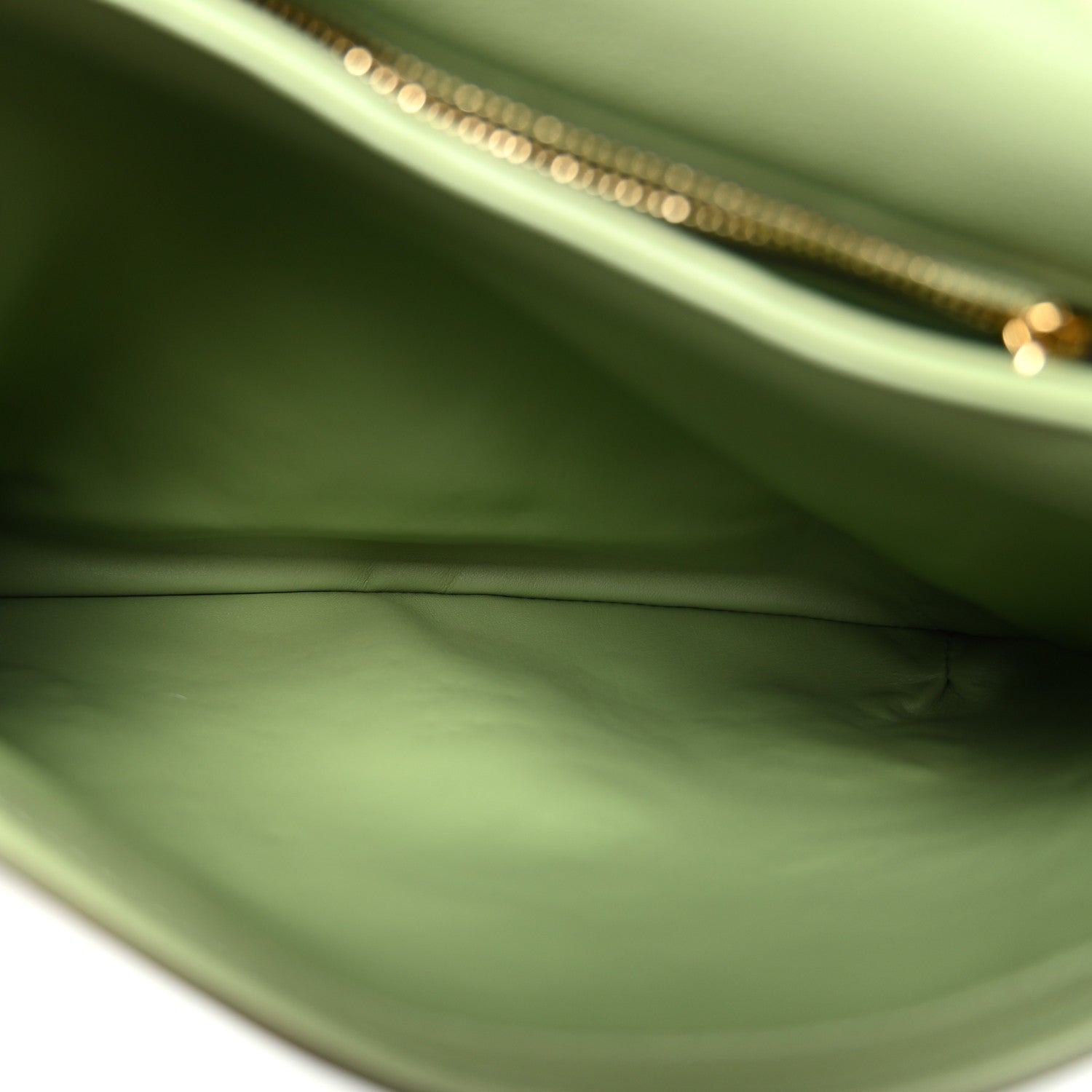 Roxy Calfskin Web Medium Blondie Top Handle Shoulder Flap Bag Salamander Green