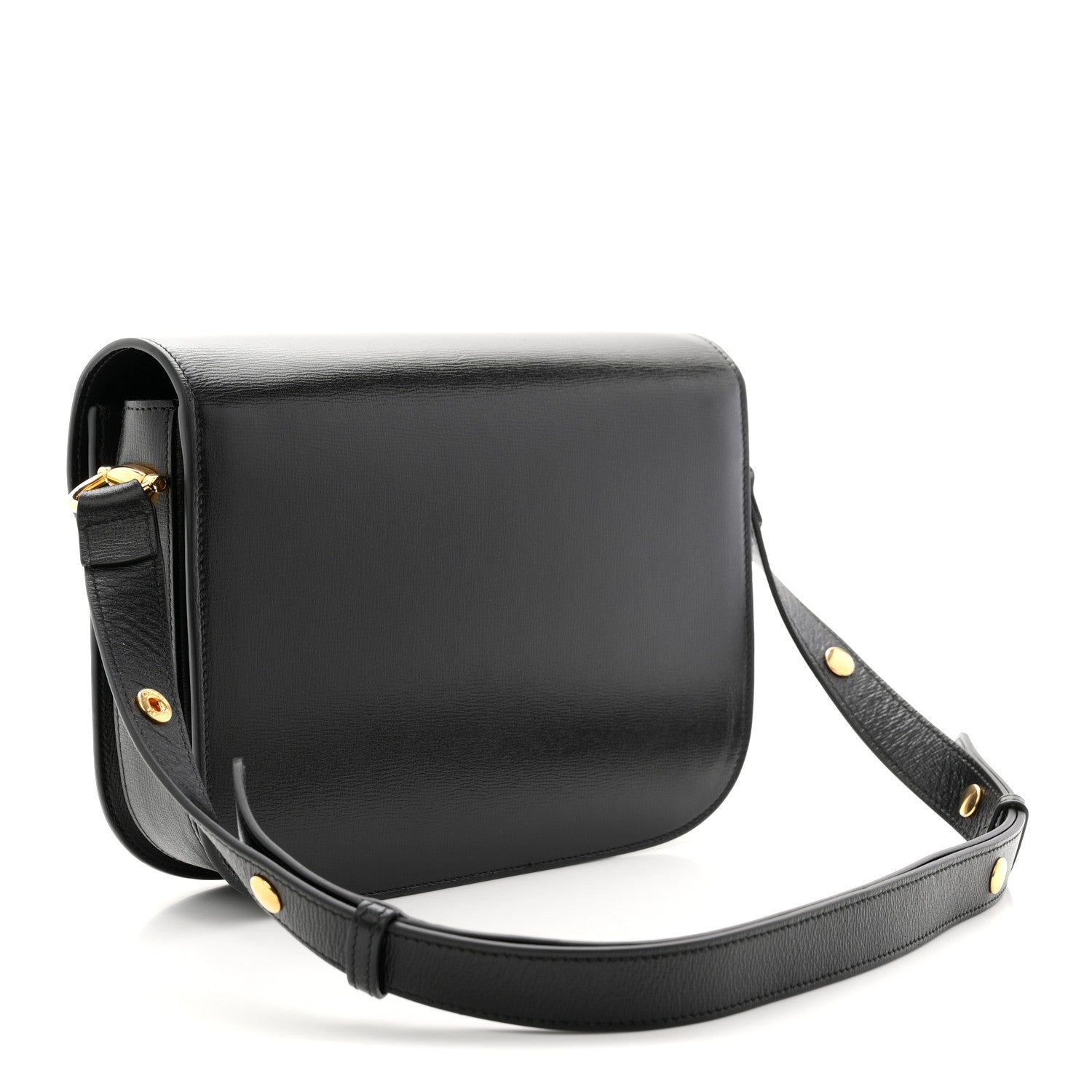 Azalea Calfskin Horsebit 1955 Shoulder Bag Black