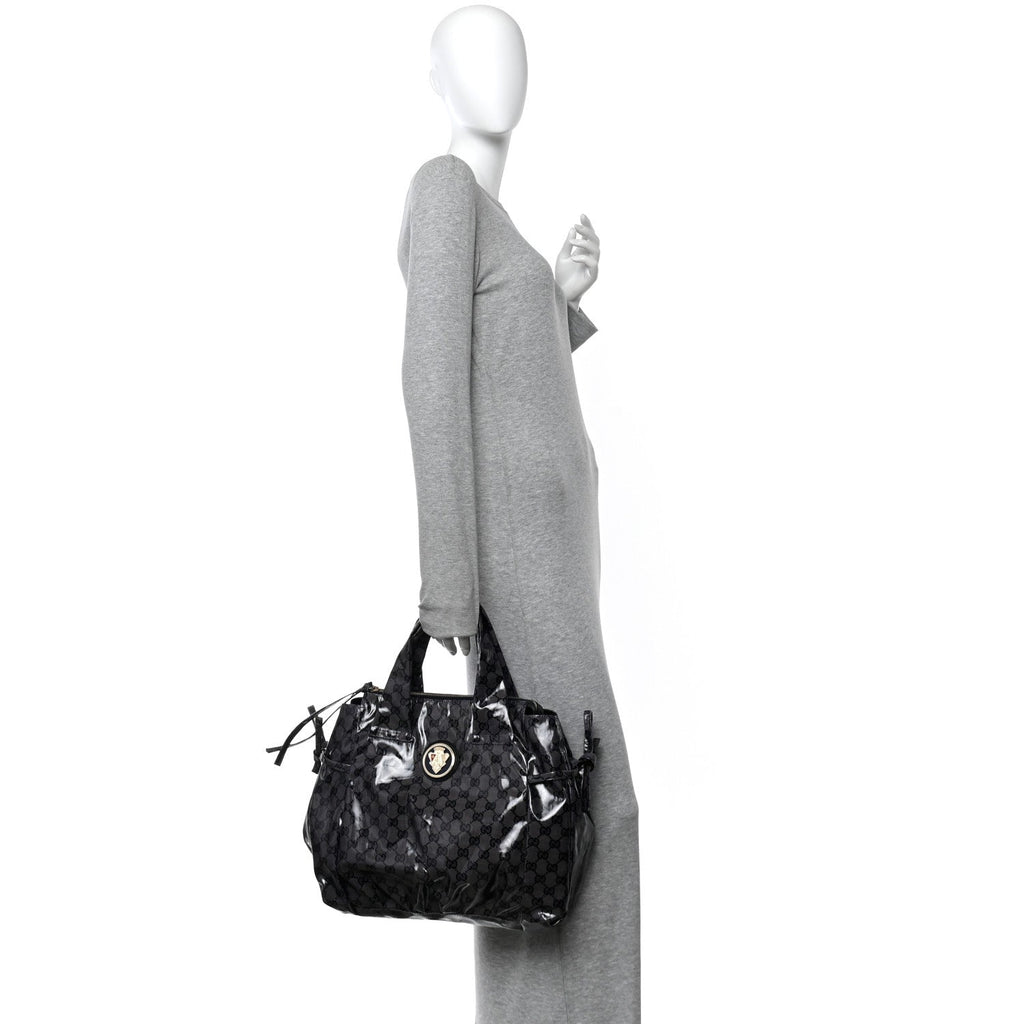 Crystal Monogram Hysteria Tote Navy Blue
