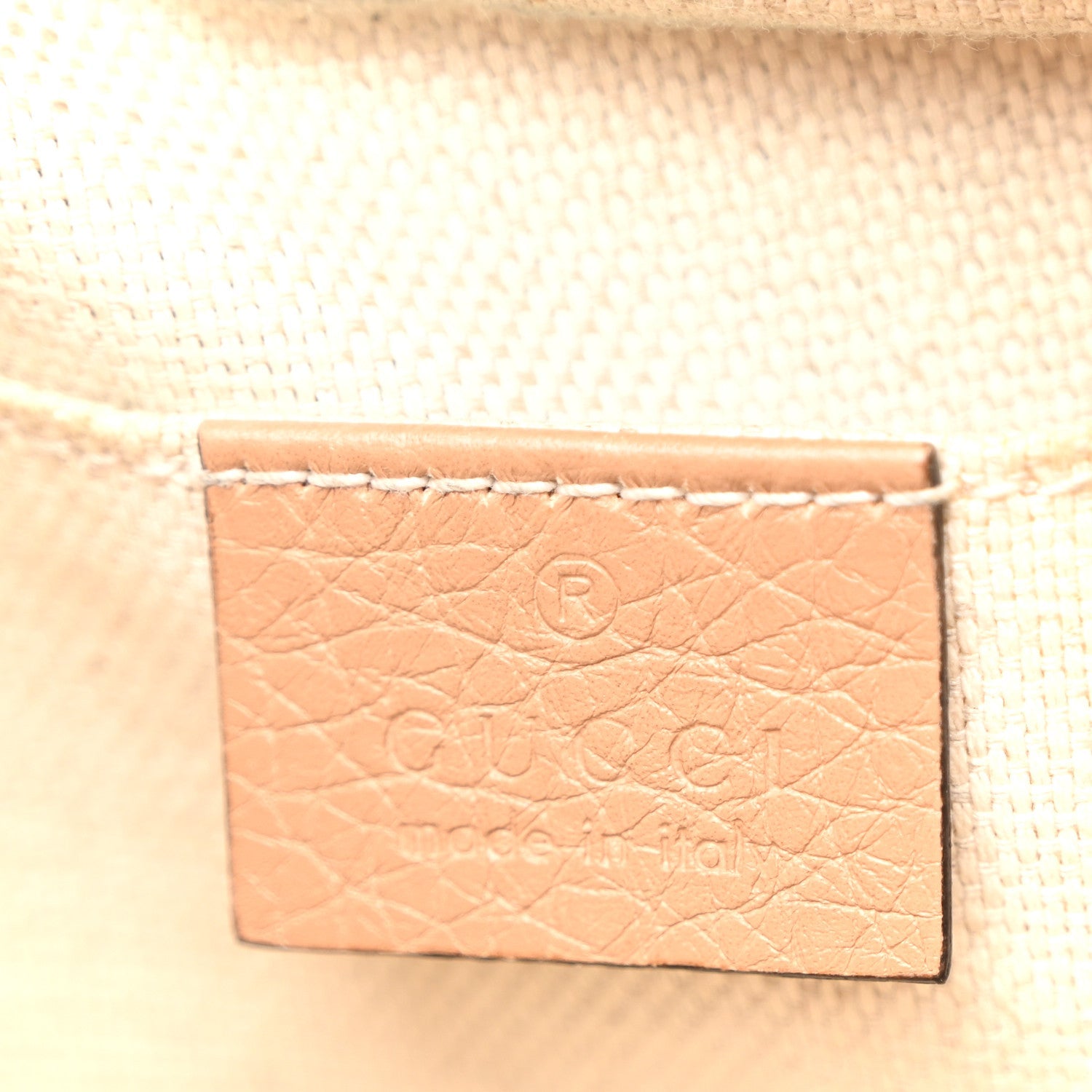 Pebbled Calfskin Small Soho Disco Bag Camelia