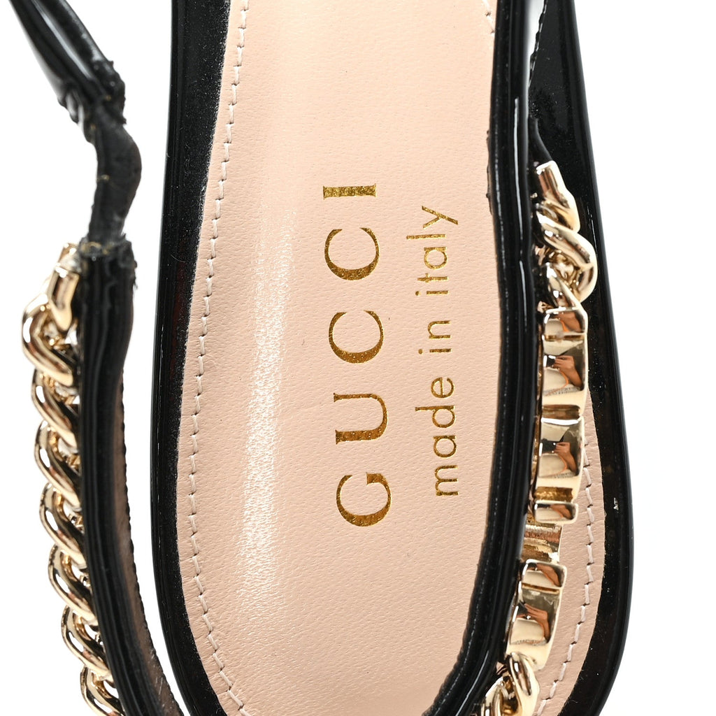 Patent Signoria 35mm Slingback Pumps 36 Black