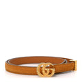 Suede Torchon Double G 15mm Belt  75 30 Vintage Sun Oil