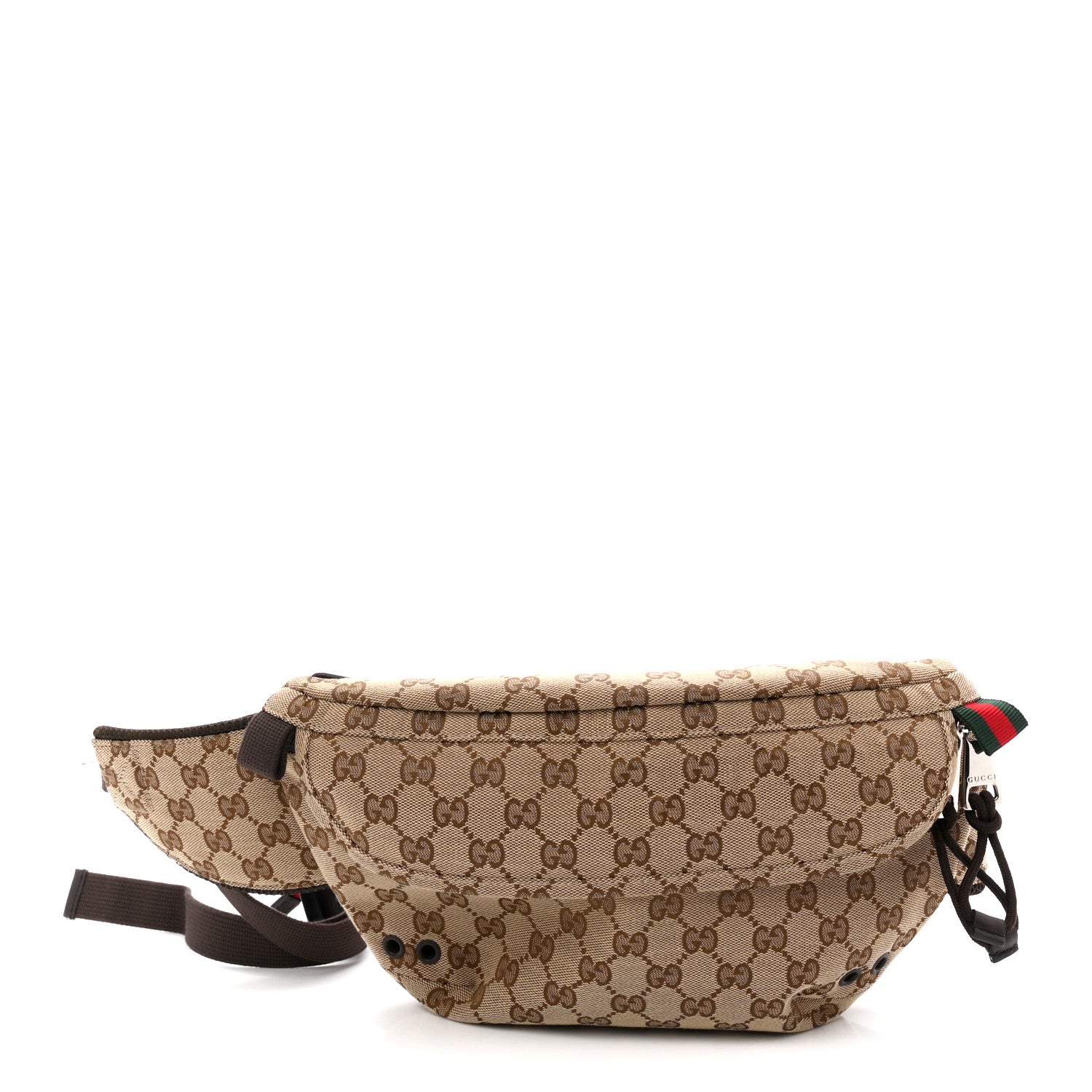 Monogram Large Belt Bag Beige Dark Brown