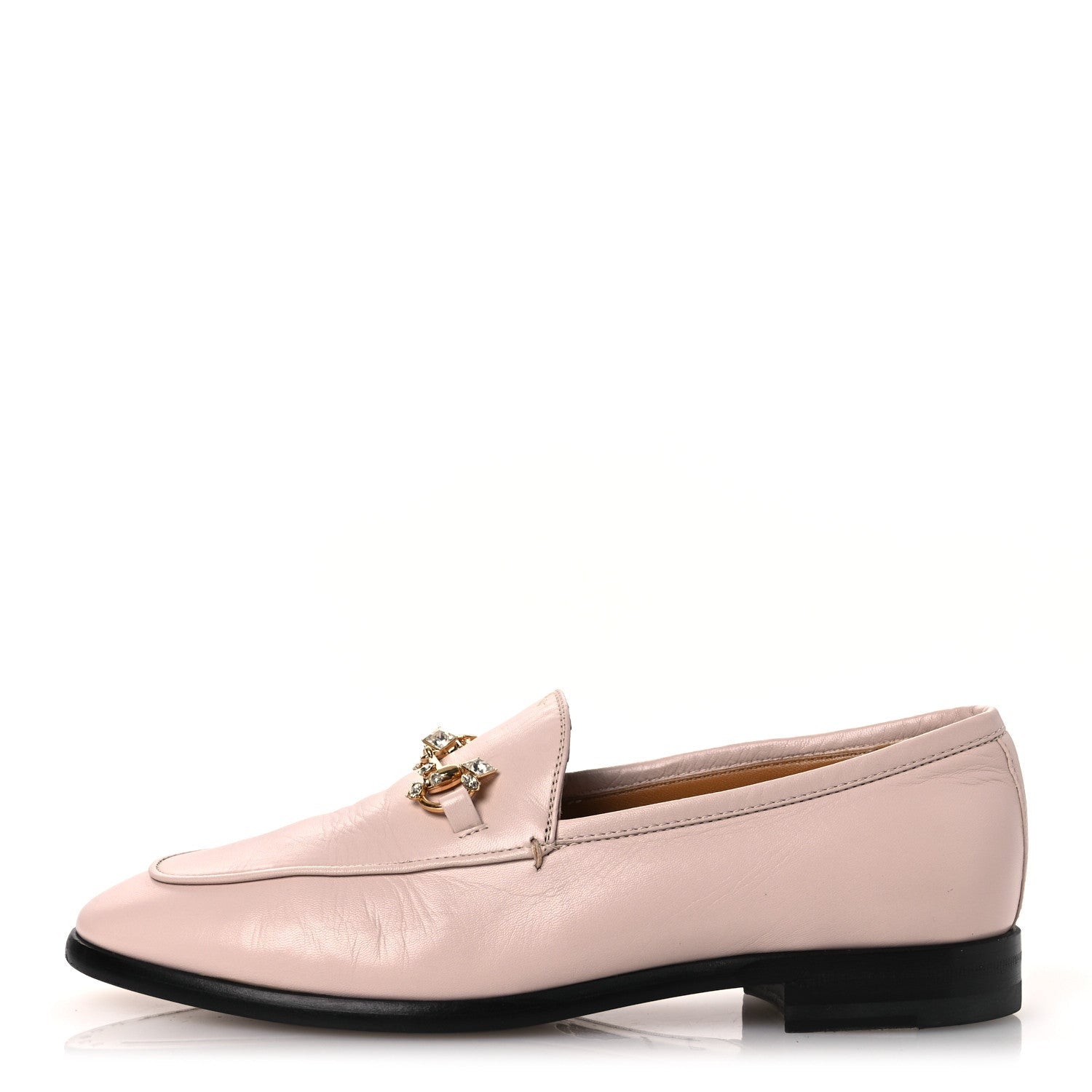 Malaga Kid Crystal Horsebit Womens Jordaan Loafers 37 Pink Hibiscus