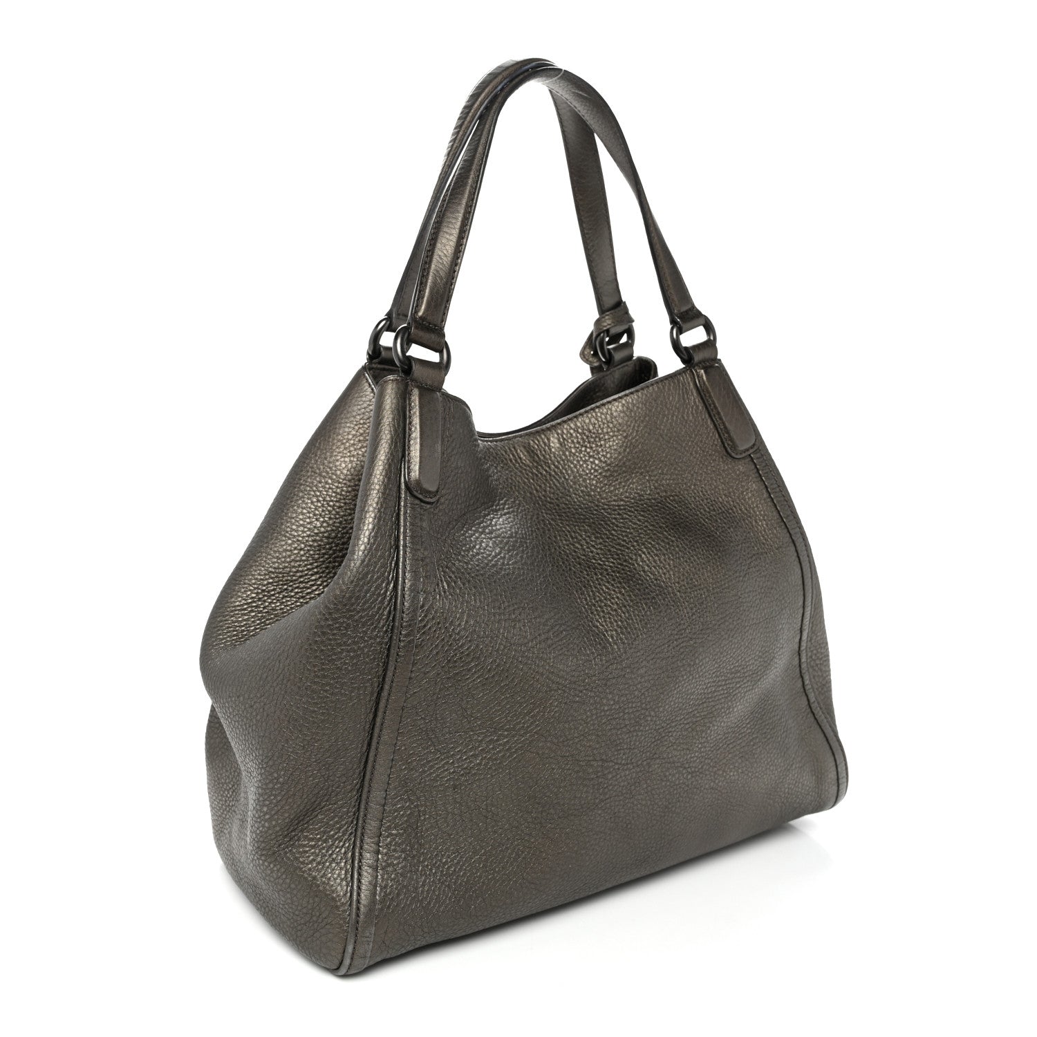 Metallic Cellarius Calfskin Medium Soho Shoulder Bag Sasso