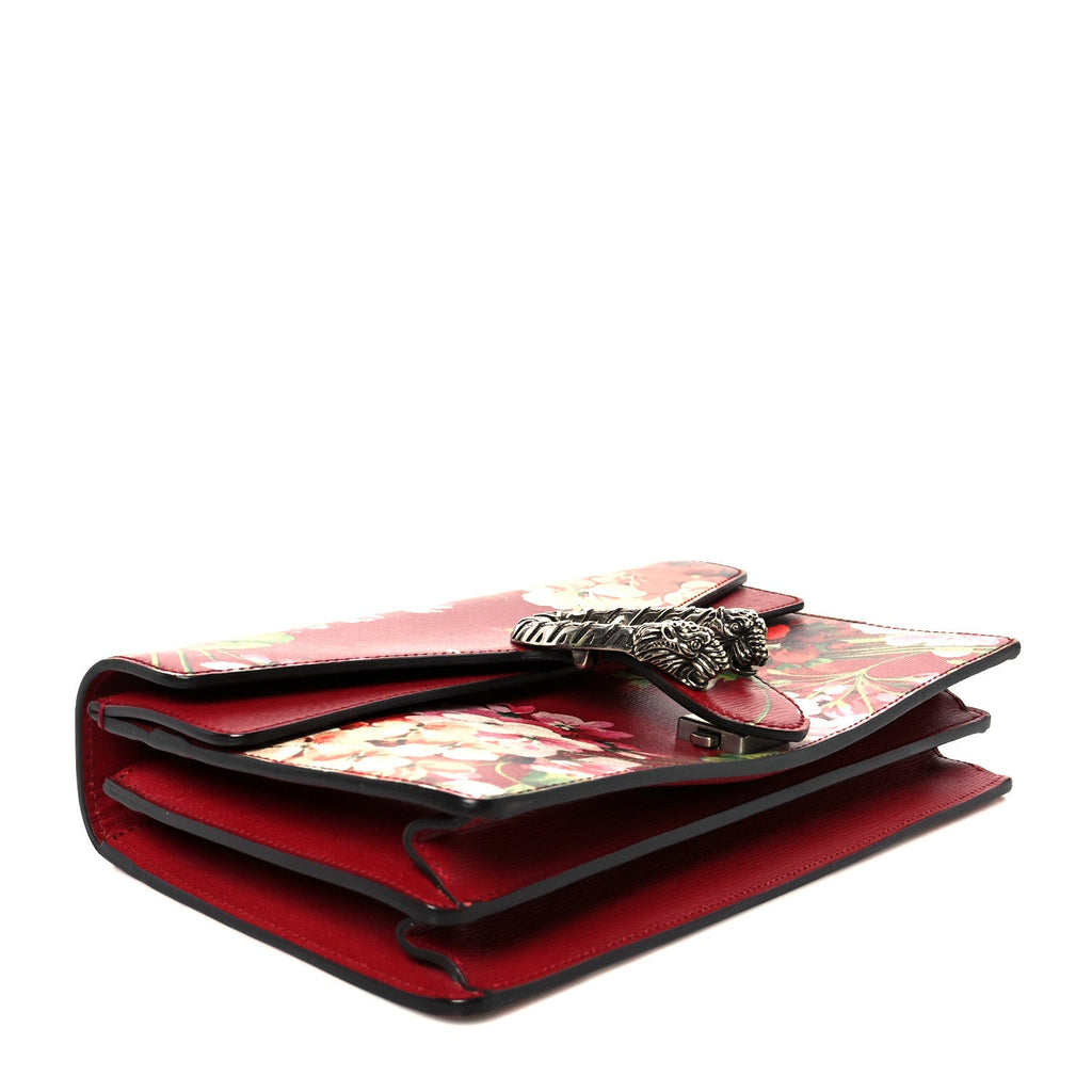 Calfskin Blooms Print Small Dionysus Shoulder Bag Romantic Cherry Multicolor