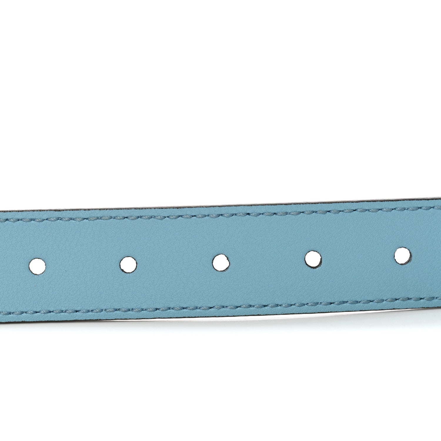 Calfskin Kids Double G Belt L Blue